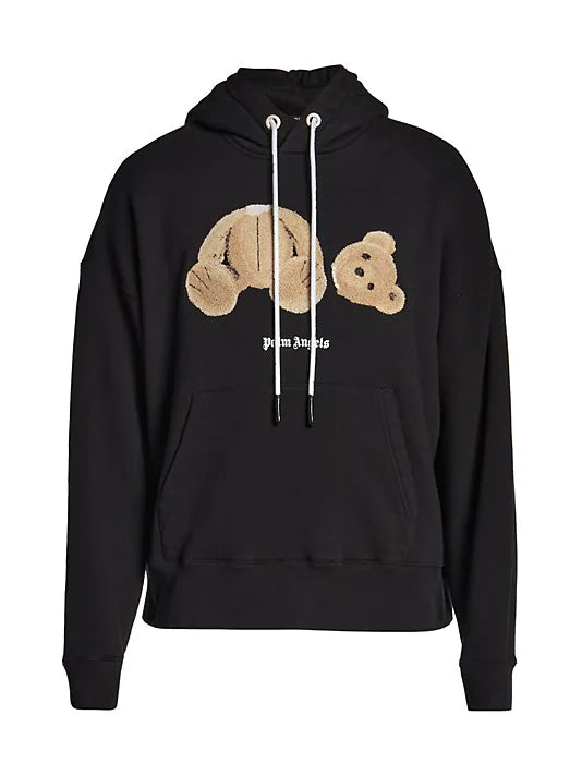 Palm Angels Bear Hoodie - Black