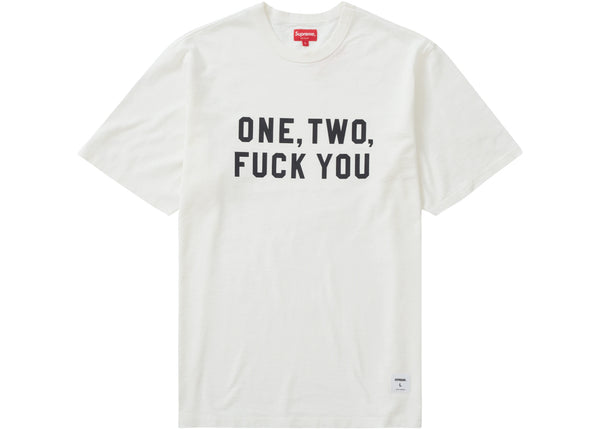 Supreme One Two Fuck You Tee - White