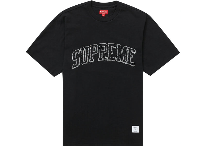 Supreme Sketch Embroidered Tee - Black