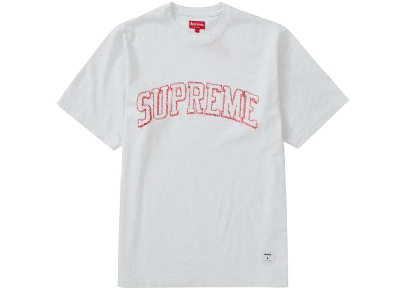 Supreme Sketch Embroidered Tee - White