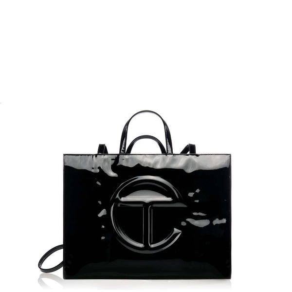 Telfar Patent Shopping Bag - Large Black