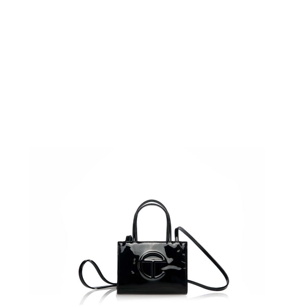 Telfar Patent Shopping Bag - Small Black